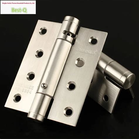 Free shipping 4 inch stainless steel spring hinge invisible door hinge ...