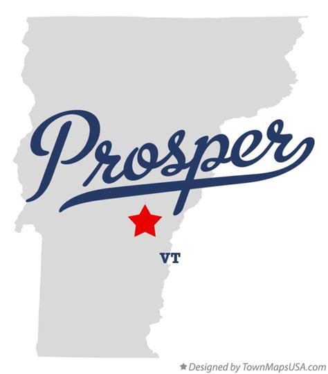 Map of Prosper, VT, Vermont