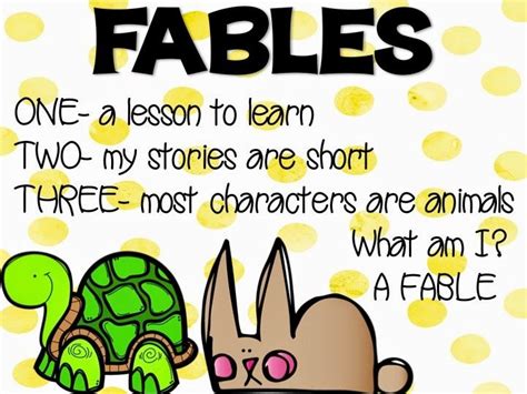 Fable Fun and FREEBIES! | Teaching fables, Fable lessons, Fables