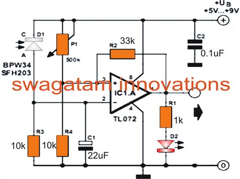 Laser Security Alarm System Circuit Diagram