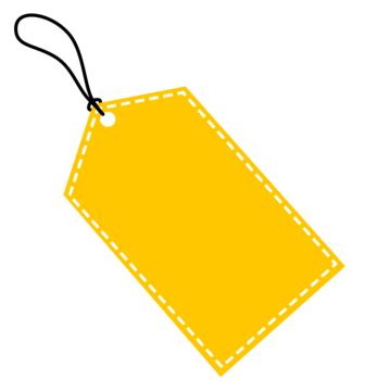 Yellow Price Tag Vector, Sale, Discount, Business PNG and Vector with Transparent Background for ...