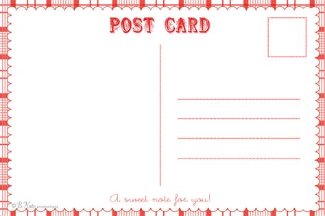 Postcardpedia: Free Printable Postcard Templates inside Free Blank Postcard Template For Word ...