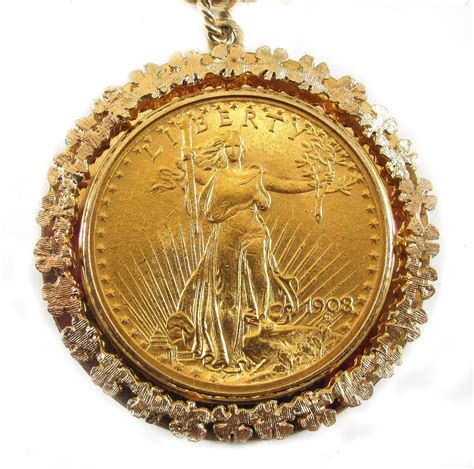 Impressive United States Heavy Gold Coin Chain Necklace at 1stdibs