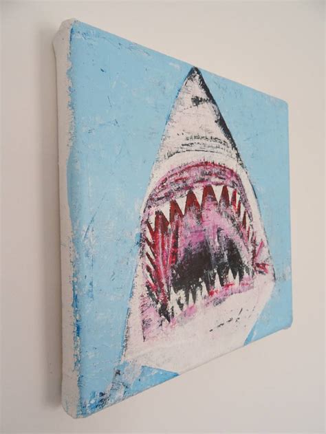 Great White Shark Attack Painting by Andy Shaw | Saatchi Art