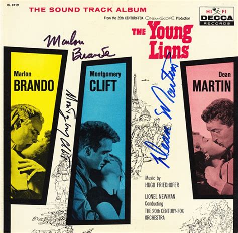 The Young Lions Cast Signed Movie Soundtrack Album – Artist signed collectibles and gifts