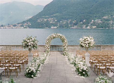 Lake Como Wedding Ceremony | Wedding arch, Wedding ceremony arch, Outdoor wedding