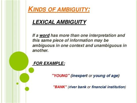 Ambiguity