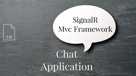 Chat application using SignalR -MVC C# - YouTube