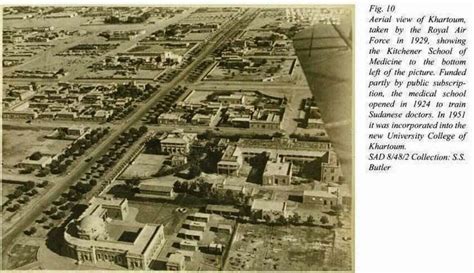 Aerial view of Khartoum in 1929