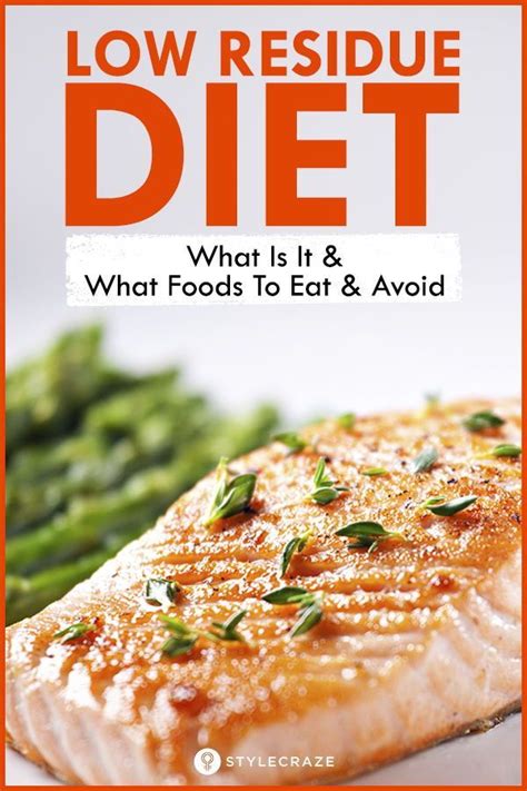 Diet Tips | Low residue diet, Healthy diet recipes, Low fiber diet