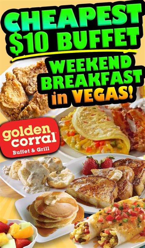 CHEAPEST $10 BUFFET!! @ GOLDEN CORRAL Las Vegas (All-You-Can-Eat Weekend Breakfast Buffet in ...