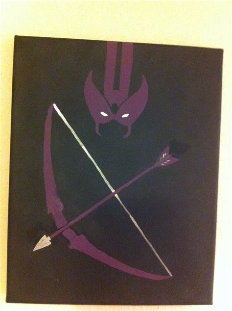 Hawkeye canvas | Canvas painting, Painting, Canvas