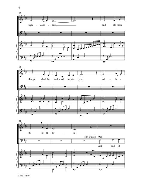 Seek Ye First (SATB ) by Karen Lafferty/arr. | J.W. Pepper Sheet Music