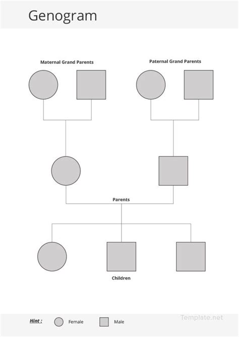 Sample Genogram Template in Pages, Word, PDF - Download | Template.net | Genogram template ...