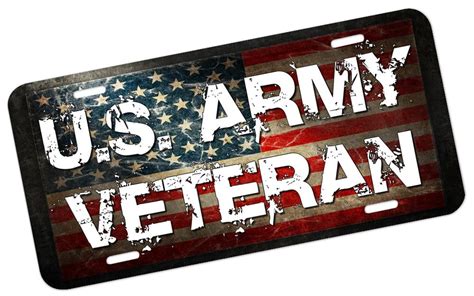 U.S. Army Veteran License Plate | Nostalgia Decals Graphic License Plates – Nostalgia Decals Online