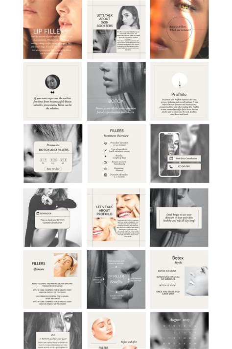 Nurse Injector Templates Canva Template Lip Filler Instagram Template Botox and Filler Template ...