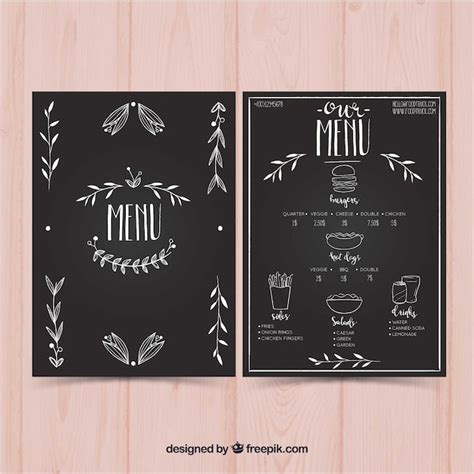 Free Vector | Vintage food truck menu template