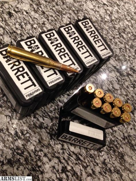 ARMSLIST - For Sale: 60 Rounds of Barrett .50 BMG Ammo