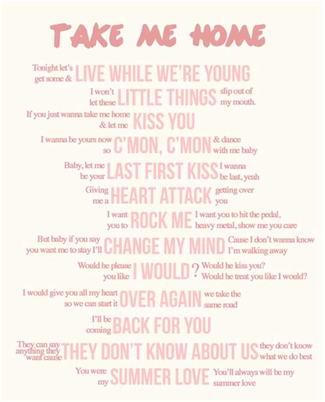 take me home | One direction lyrics, One direction songs, One direction quotes