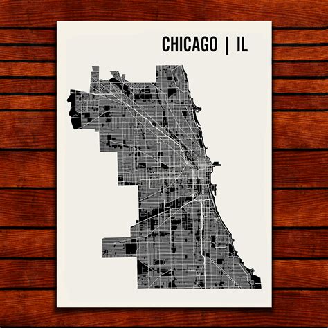 Artistic Map Of Chicago