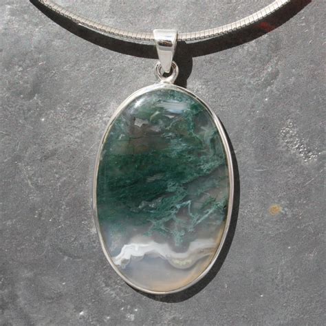 Moss Agate Pendant | Lumina Jewellery