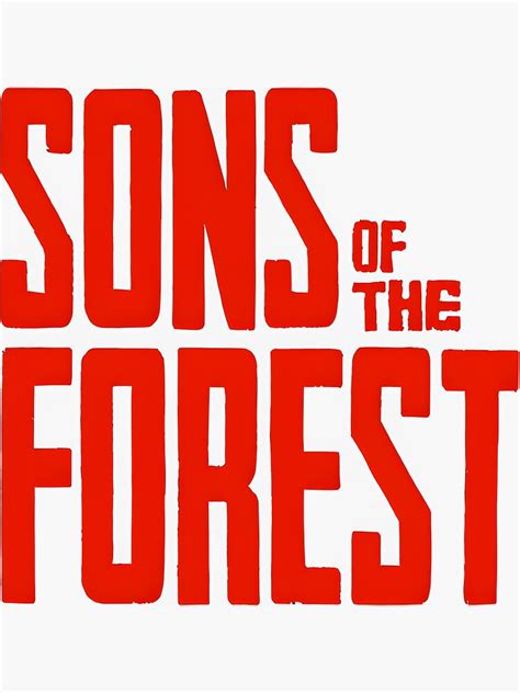 "Sons of the Forest the game Logo" Sticker for Sale by MarvinHsk ...