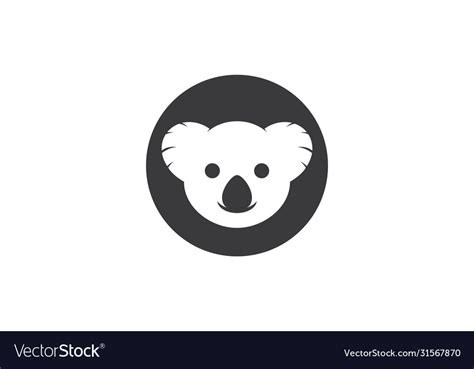 Koala logo Royalty Free Vector Image - VectorStock