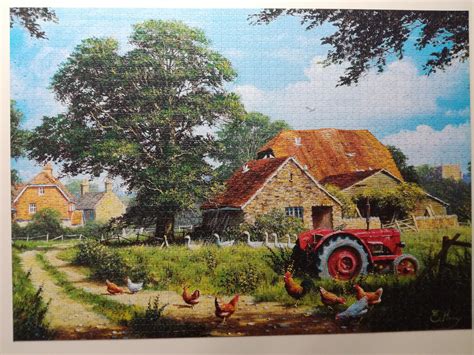 Finished my first 3000 pieces puzzle, Cottage (Trefl) : r/Jigsawpuzzles