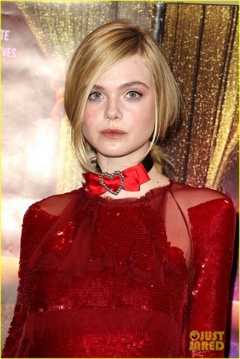 Photo: elle fanning neon demon red dress paris premiere 18 | Photo 3673433 | Just Jared ...