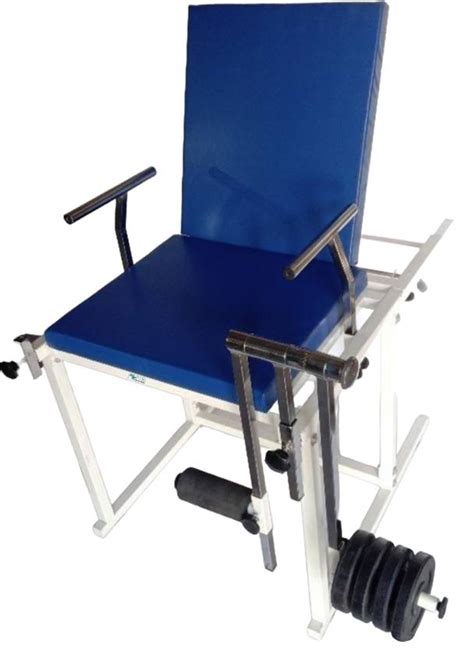 PSR ENTERPRISES Physio Therapy Quadricep Table-Chair With Backrest Special Off-White Colour For ...