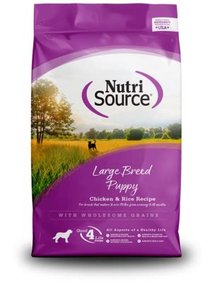 NutriSource Dry Dog Food Chicken & Rice Recipe For Large Breed Puppies ...