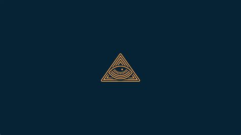 Eye of providence wall paper, graphic design, blue background ...