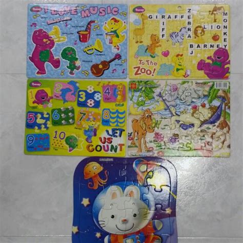 Barney Puzzles, Hobbies & Toys, Toys & Games on Carousell