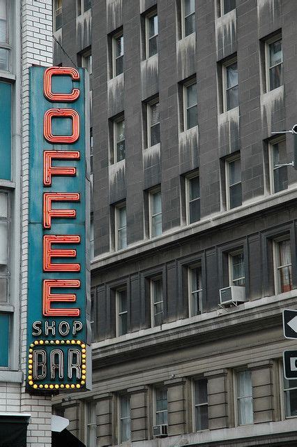 Coffee Shop Bar, Union Square, New York City | Nyc coffee shop, Coffee shop, Vintage neon signs