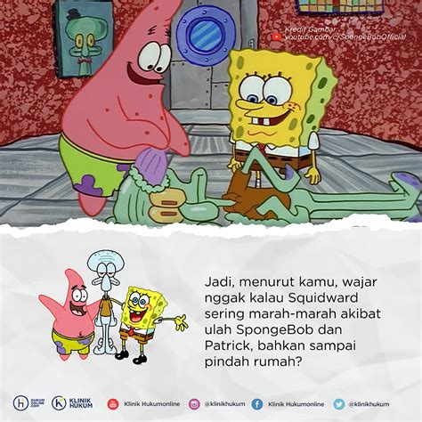 5 Kelakuan SpongeBob yang Bikin Squidward Pindah Rumah