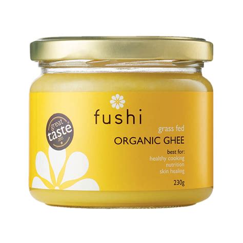 Buy Fushi Ghee 230g – Certified | English Ghee | Vegetarian, Clarified Pure Ayurveda Grass Fed ...