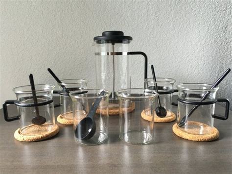 Vintage Bodum Bistro French Press Glass Coffee Set Espresso | Etsy | Coffee set, Bodum glass ...