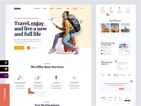 Travel Agency Free Landing Page | Theme-UI