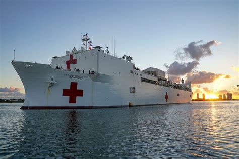 Hospital Ship USNS Comfort Departs on Humanitarian Mission