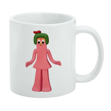 Minga Gumby's Little Sister Clay Art White Mug - Walmart.com