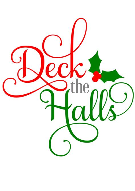 Deck the Halls SVG File Christmas SVG Digital Download for | Etsy