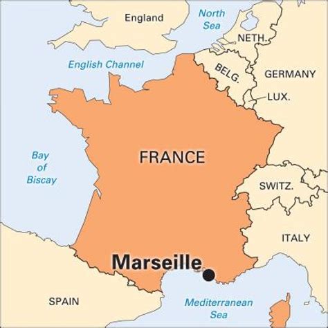 Marseille france map - Where is Marseille in france map (Provence-Alpes-Côte d'Azur - France)