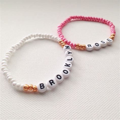 Personalized Name Bracelet Name Bracelet Mommy and Me - Etsy