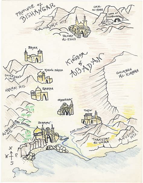 Map of Abadan for The First Two Lives of Lukas-Kasha - Digital ...