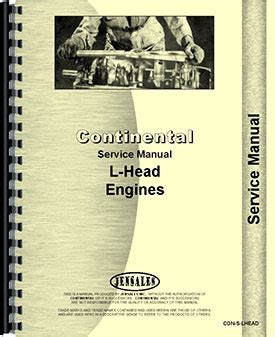 Continental Engines F209 Engine Service Manual