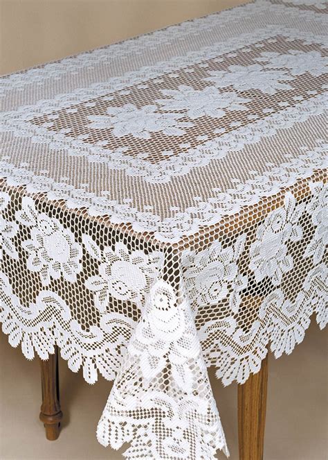 Elegant Rose Rectangle Tablecloth for a Charming Table Setting