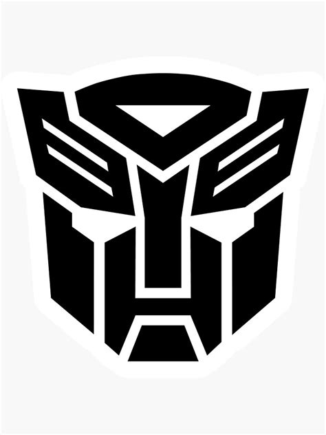 "Transformers - Black Autobot Symbol" Sticker for Sale by ...