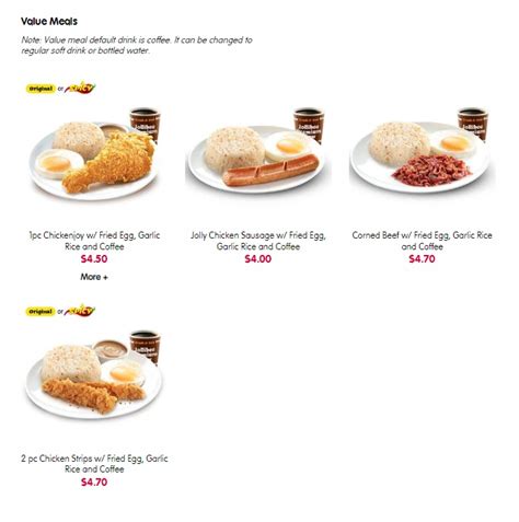 Jollibee Brunei Menu Price - Updated Apr 2024