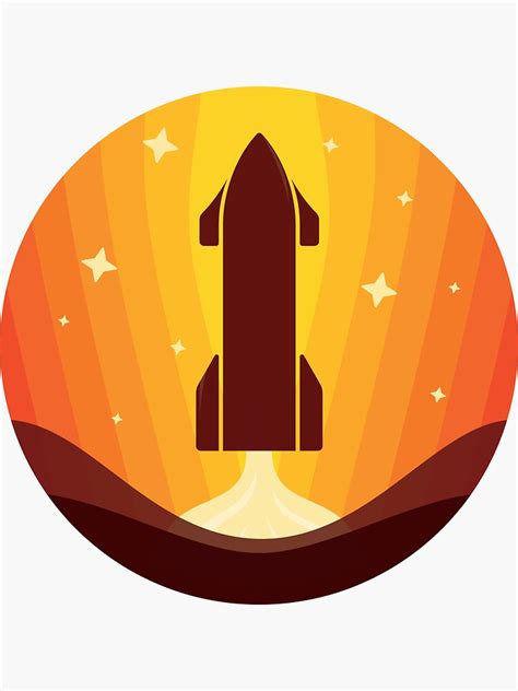 "Spacex Starship Badge" Sticker for Sale by ChristoSnyman | Redbubble