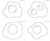 Four Coloring Free Printable Omelette coloring Pages For Kids sketch template